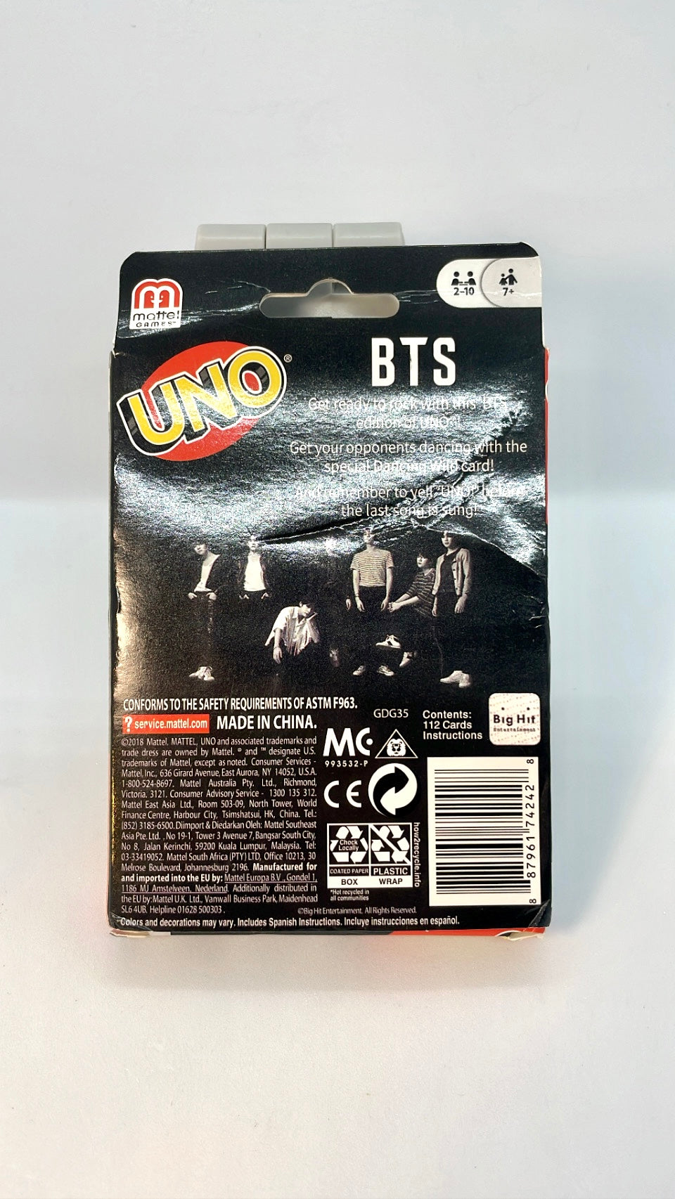 Juego "Uno" Versión BTS