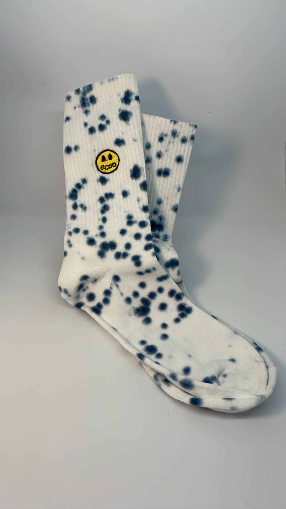 Calcetas de medio tubo tipo tie-dye