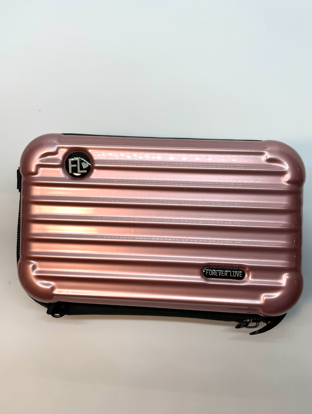Bolsa metalica rosa